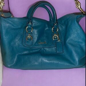 Coach Ashley Teal Satchel